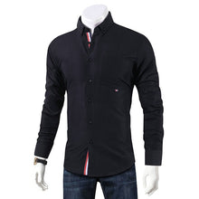 Load image into Gallery viewer, Brand 2019 Casual Shirt Men Long Sleeve Slim Fit Men's Casual Button-Down Shirt Formal Dress Shirts Men Clothes 2018 Camisa