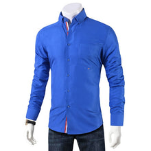 Load image into Gallery viewer, Brand 2019 Casual Shirt Men Long Sleeve Slim Fit Men's Casual Button-Down Shirt Formal Dress Shirts Men Clothes 2018 Camisa