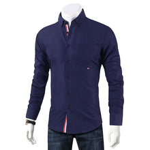 Load image into Gallery viewer, Brand 2019 Casual Shirt Men Long Sleeve Slim Fit Men's Casual Button-Down Shirt Formal Dress Shirts Men Clothes 2018 Camisa