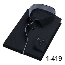 Load image into Gallery viewer, DAVYDAISY High Quality Men Shirt Long Sleeve Twill Solid Formal Business Shirt Brand Man Dress Shirts DS085