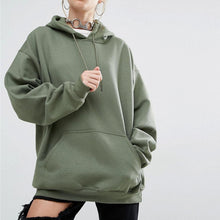 Load image into Gallery viewer, 2019 Women Streetwear Tie Collar Sweatshirt Hoodies Black Grey Red Solid Women Pullover Sweatsuit