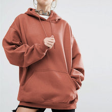 Load image into Gallery viewer, 2019 Women Streetwear Tie Collar Sweatshirt Hoodies Black Grey Red Solid Women Pullover Sweatsuit