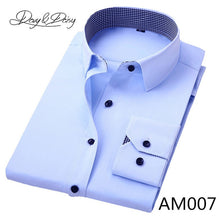 Load image into Gallery viewer, DAVYDAISY High Quality Men Shirt Long Sleeve Twill Solid Formal Business Shirt Brand Man Dress Shirts DS085