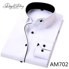 Load image into Gallery viewer, DAVYDAISY High Quality Men Shirt Long Sleeve Twill Solid Formal Business Shirt Brand Man Dress Shirts DS085