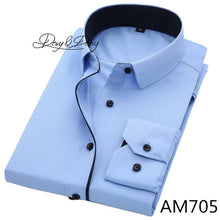 Load image into Gallery viewer, DAVYDAISY High Quality Men Shirt Long Sleeve Twill Solid Formal Business Shirt Brand Man Dress Shirts DS085
